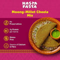 Nasta Fasta Moong - Millet Cheela Mix | No Preservatives | High Fibre & Protein | Cooks in 10 - minutes - KisaanSay