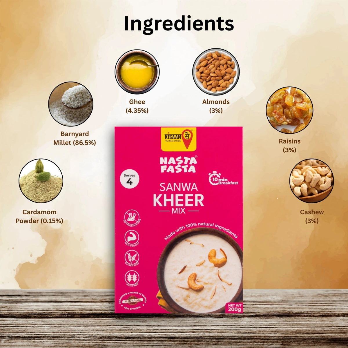 Nasta Fasta Sanwa Kheer Mix - KisaanSay