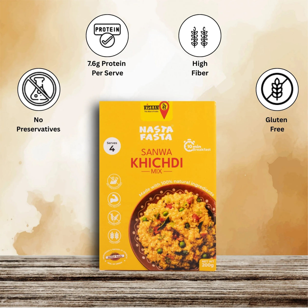 Nasta Fasta Sanwa Khichdi Mix - KisaanSay