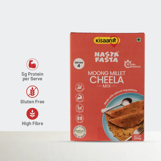 Nasta Fasta Moong-Millet Cheela Mix