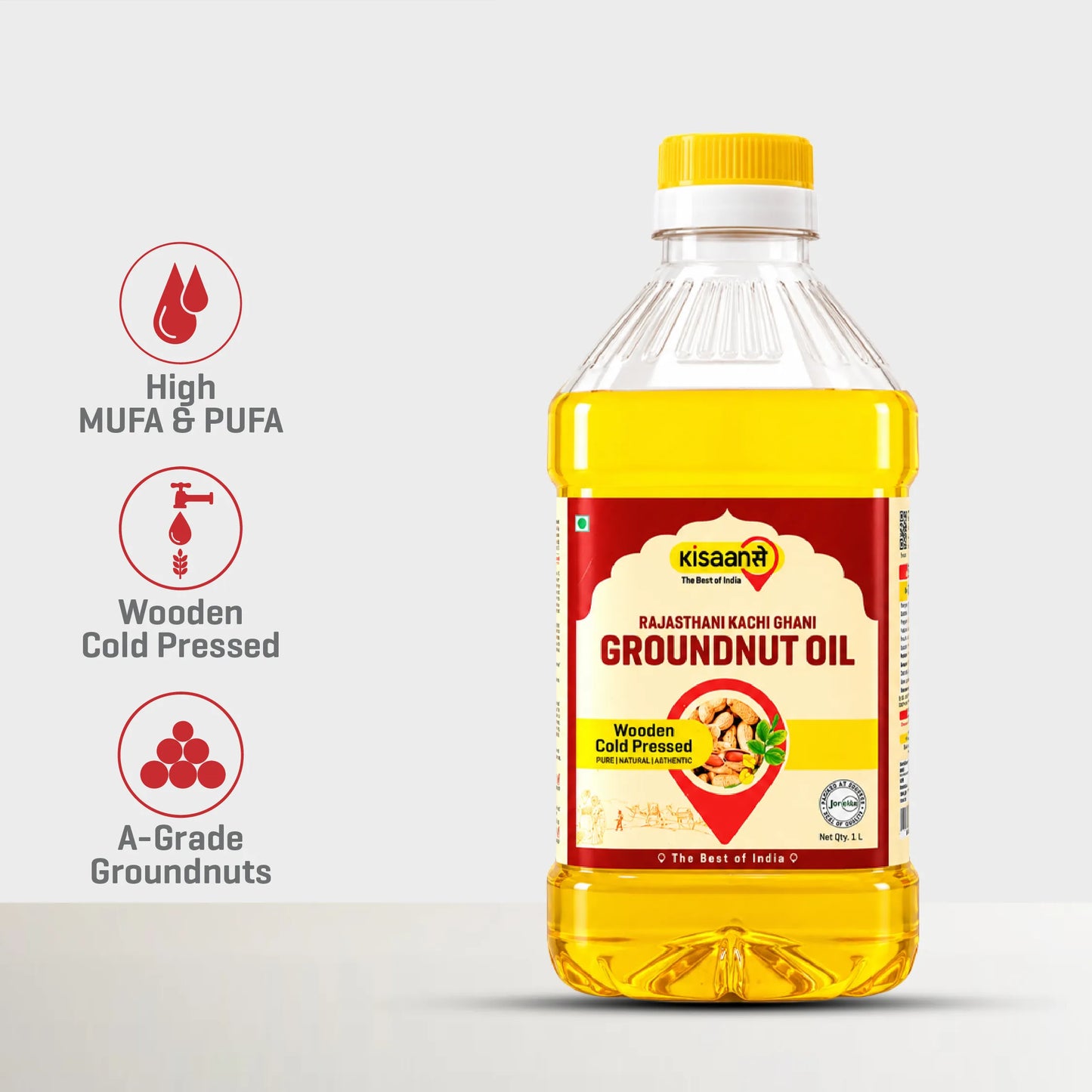 Rajasthani Cold Pressed Groundnut Oil - Wood Pressed