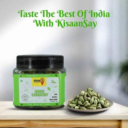Premium Idukki Cardamom | Strong Flavour & Aroma | No Artificial Colours | Natural Immunity Booster - KisaanSay