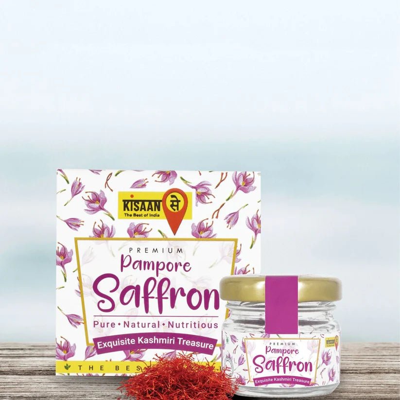 Premium Pampore Saffron | 1.5x Picrocrocin & Safranal | Strong Aroma & Flavour | High In Antioxidants - KisaanSay