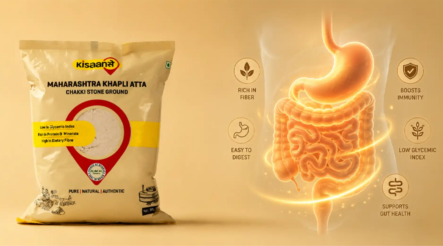 Why is Khapli Atta Good for Your Gut?