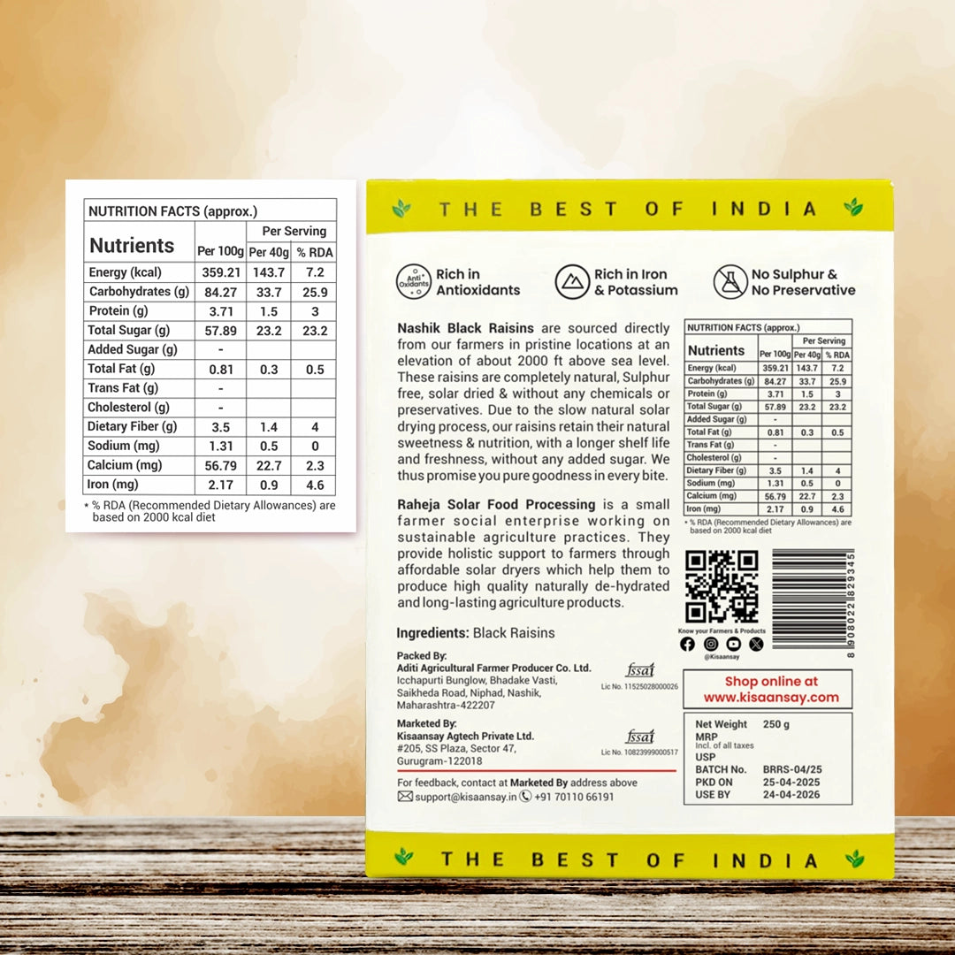 Nashik Black Raisins