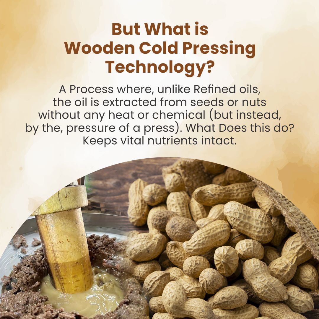 Rajasthani Cold Pressed Groundnut Oil | Wooden Cold Pressed at Low RPM - KisaanSay