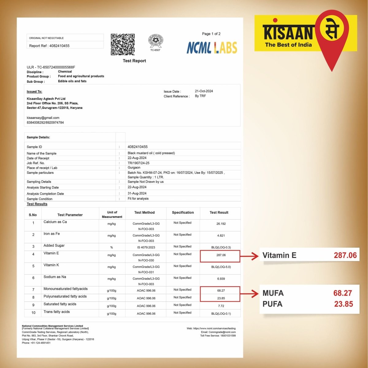 Rajasthani Kachi Ghani Mustard Oil | High Pungency | Wooden Cold Pressed Oil - KisaanSay