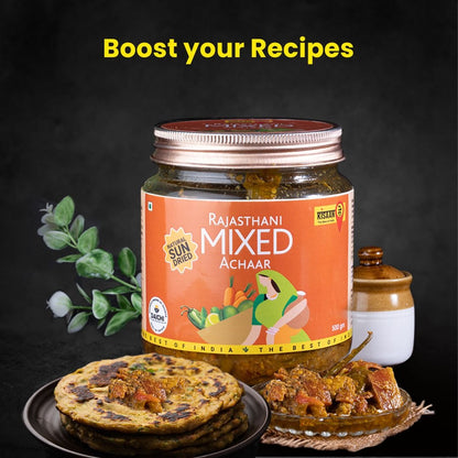 Rajasthani Mixed Achaar | Sun Dried | No Vinegar or Preservatives - KisaanSay