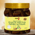 Rajasthani Nimbu Khatta Meetha Nimbu Achaar | Natural Sun Dried | No Vinegar or Preservatives - KisaanSay
