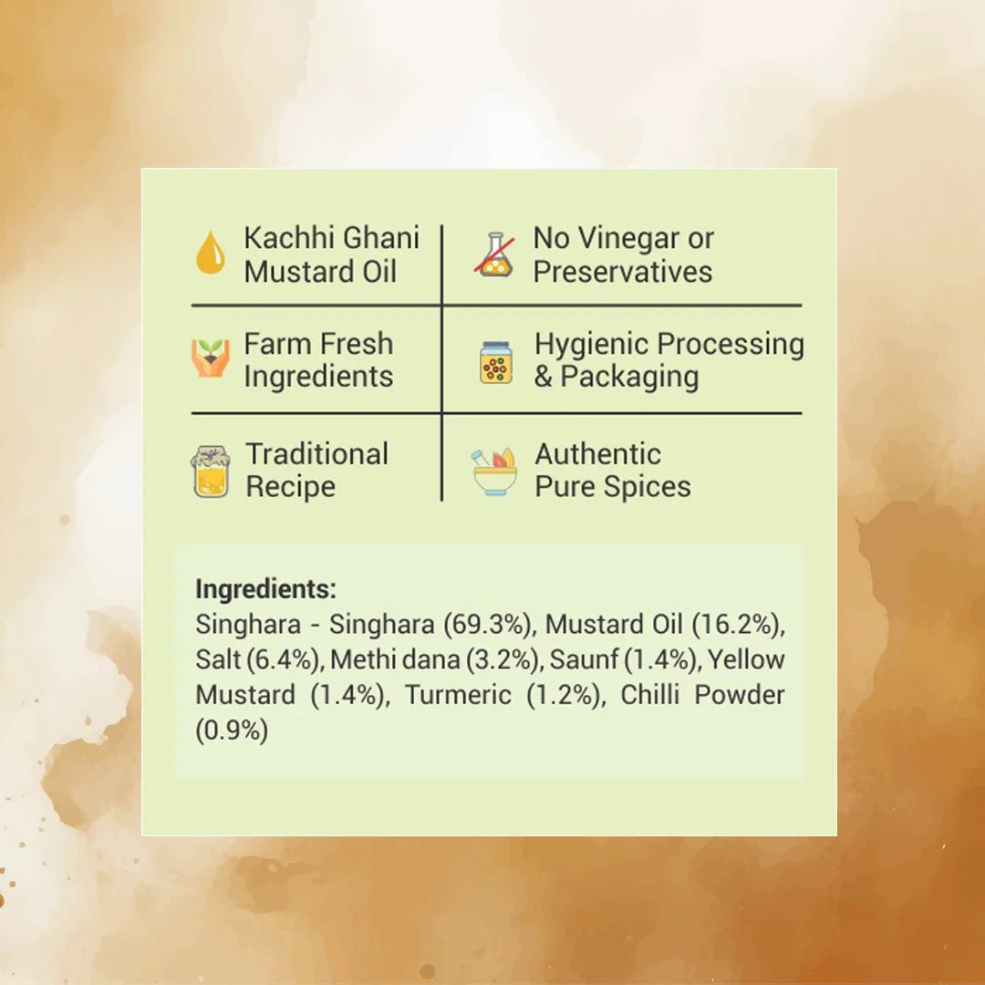 Rajasthani Singhara Achaar | Natural Sun Dried | No Vinegar or Preservatives - KisaanSay