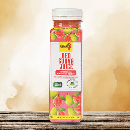Red Guava Juice | No Added Sugar, Flavours & Colours - KisaanSay