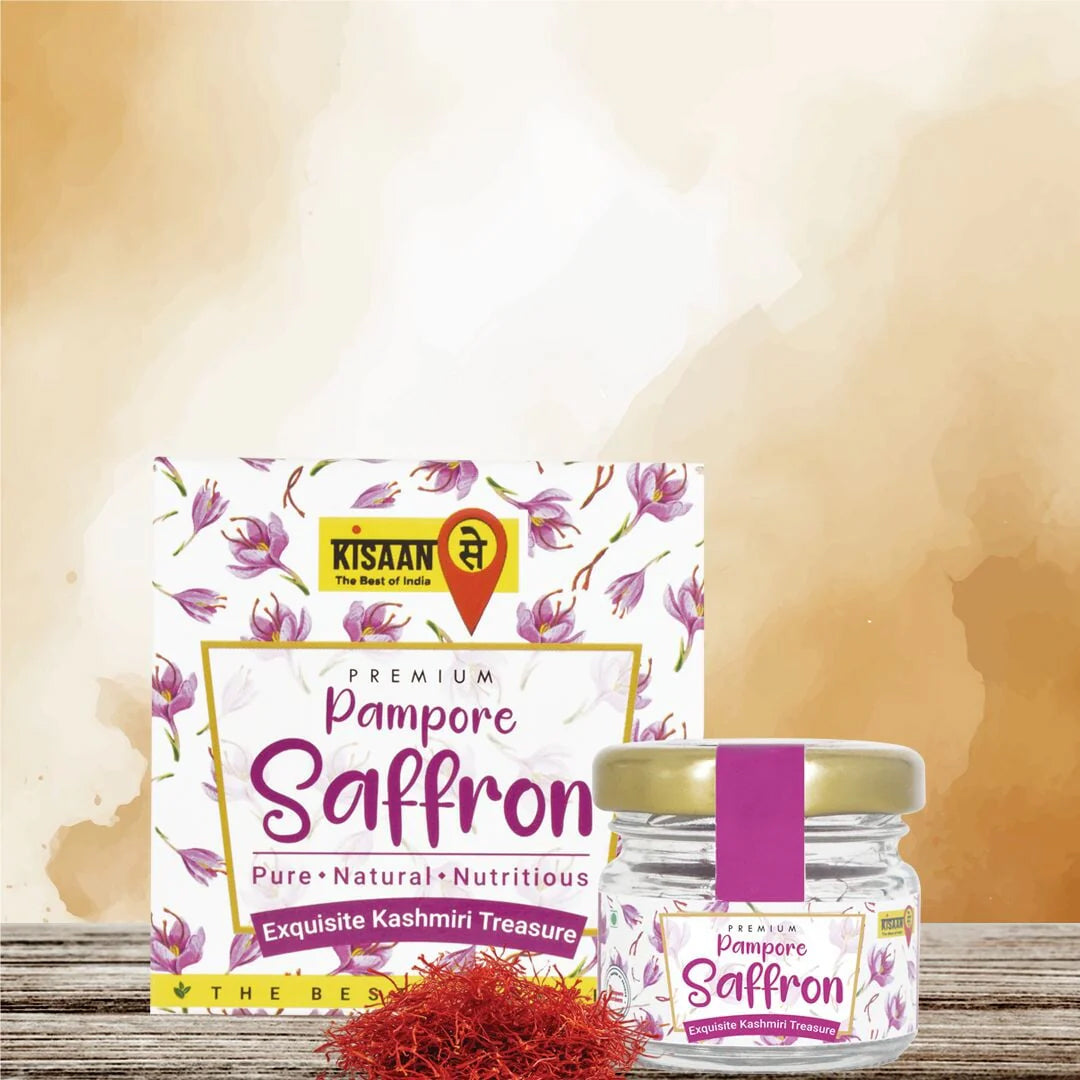 Premium Pampore Saffron | 1.5x Picrocrocin & Safranal | Strong  Aroma & Flavour | High In Antioxidants