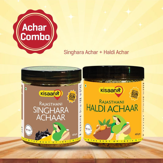 Rajasthani Singhara Achaar 400g + Haldi Achaar 400g