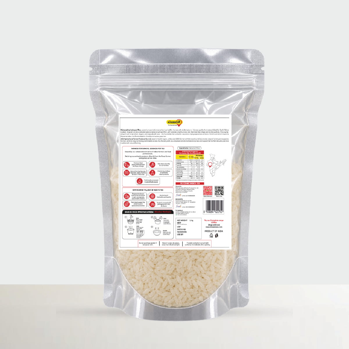 Sticky Rice - Perfect for Sushi & Asian Dishes (Maharashtra Indrayani Rice)