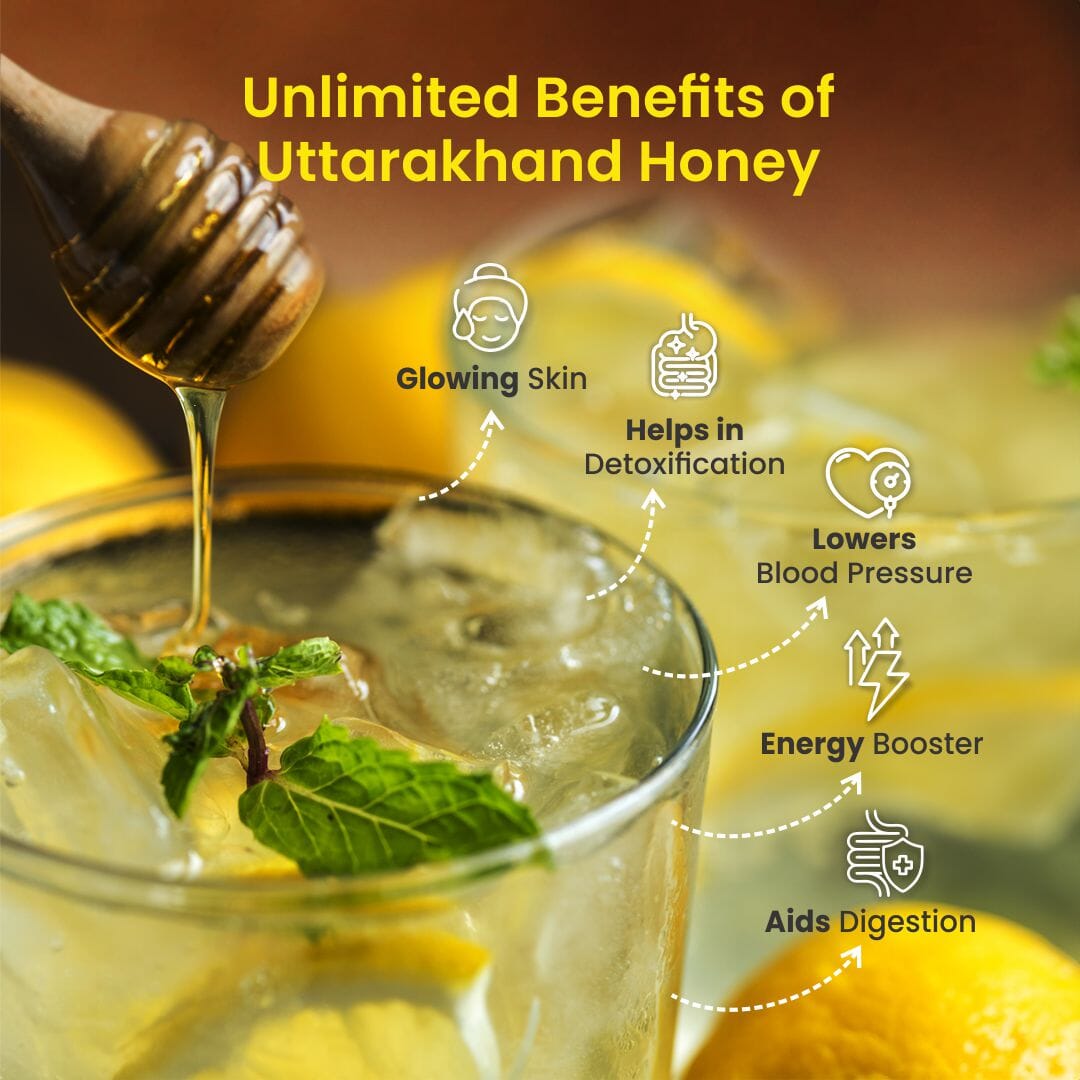 Uttarakhand Honey | Direct from Himalayan Corbett & Rajaji forest environs | 100% Pure & Tested | No Added Sugar - KisaanSay