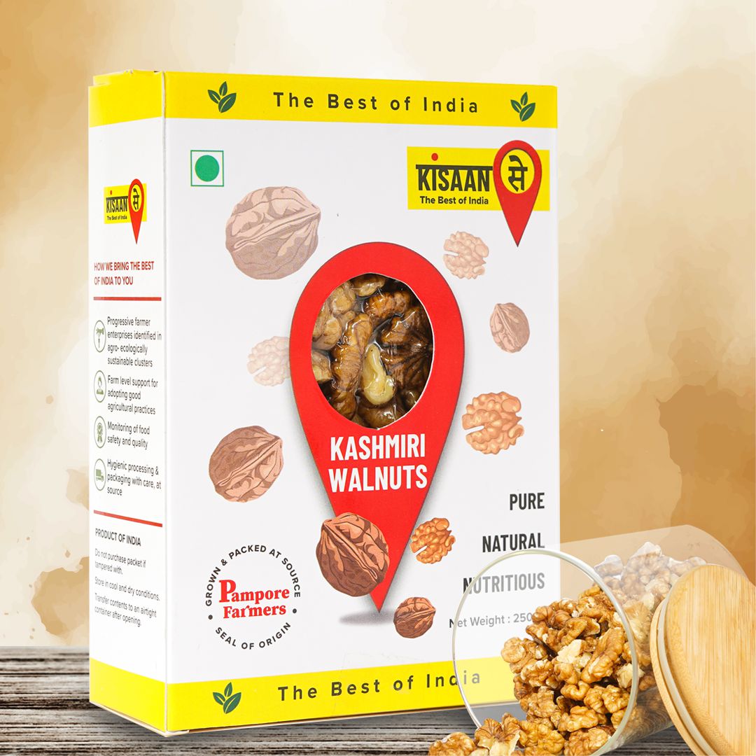 Kashmiri Walnuts | Without Shell | High Oil Content | Vacuum-Packed at Source