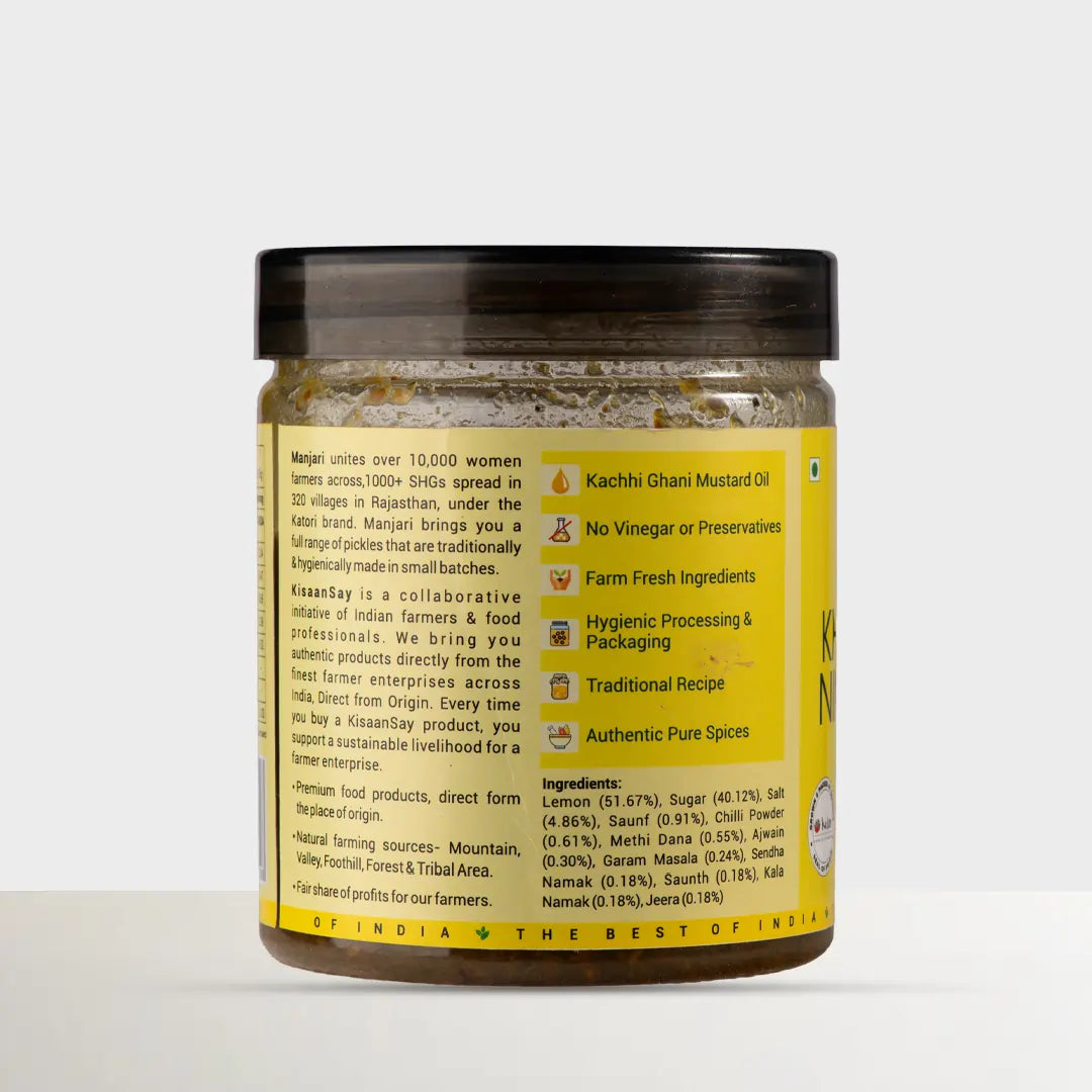 Rajasthani Khatta Meetha Nimbu Achaar