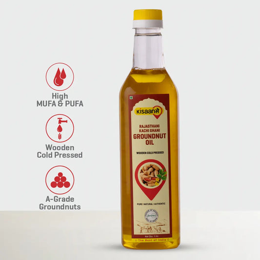 Rajasthani Cold Pressed Groundnut Oil - Wood Pressed