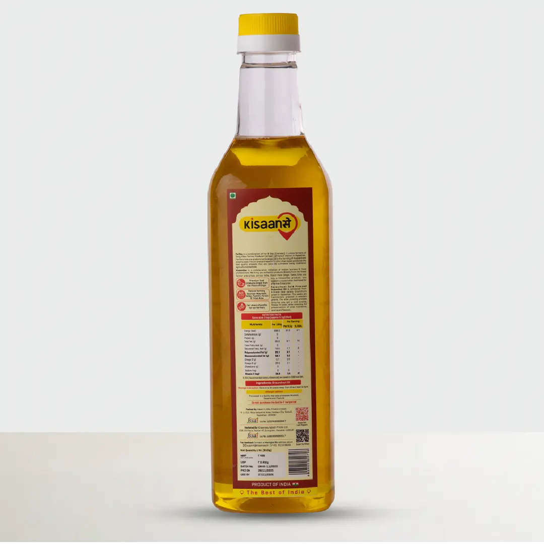 Rajasthani Cold Pressed Groundnut Oil - Wood Pressed