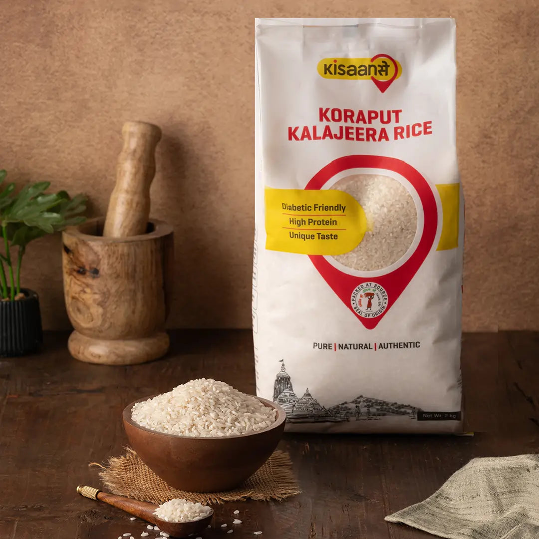 Kalavara Rice Buy Koraput Kalajeera Rice Online | KisaanSay Diabetic-Friendly Kala ...