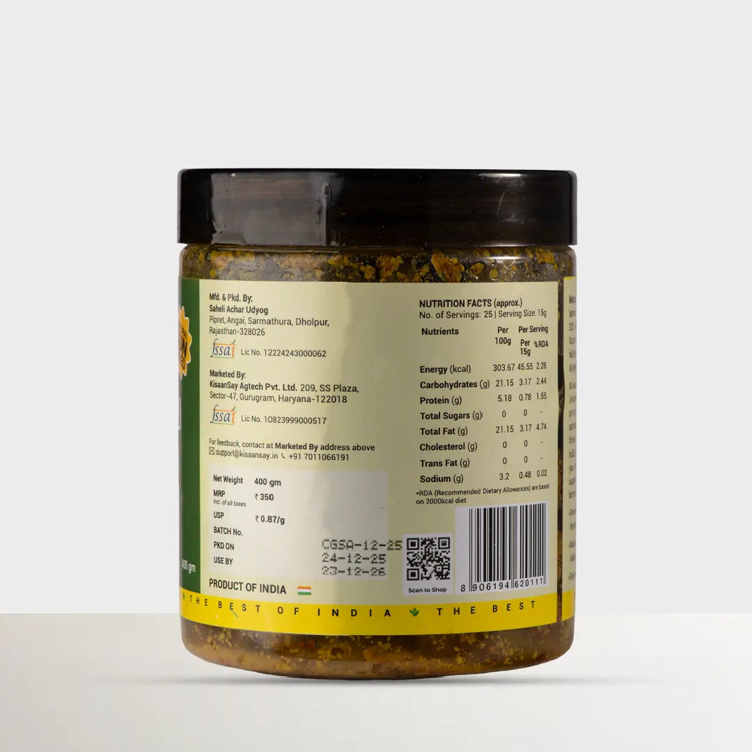 Rajasthani Green Chilli Achaar