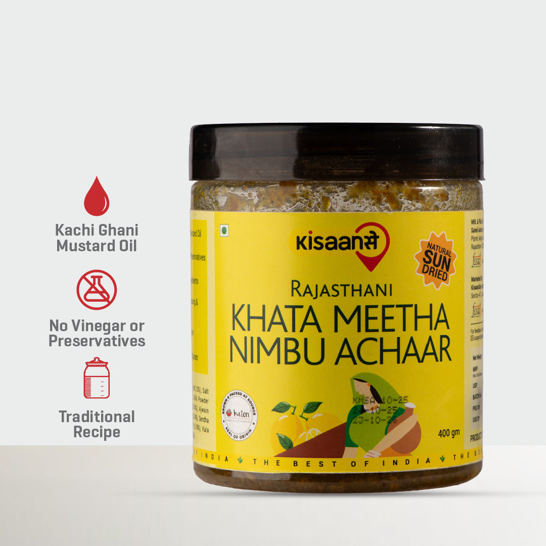 Rajasthani Khatta Meetha Nimbu Achaar